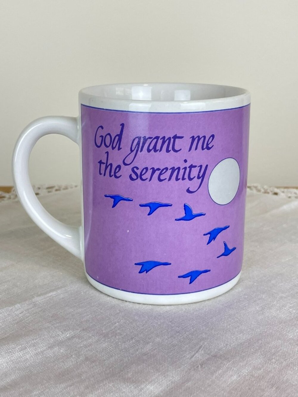 80s Vintage Serenity Prayer Coffee Mug
